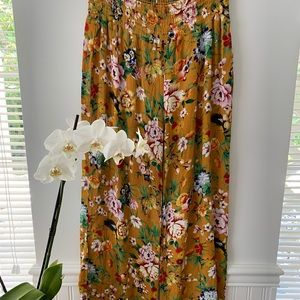FLORAL WIDE LEG SUMMER PANTS
